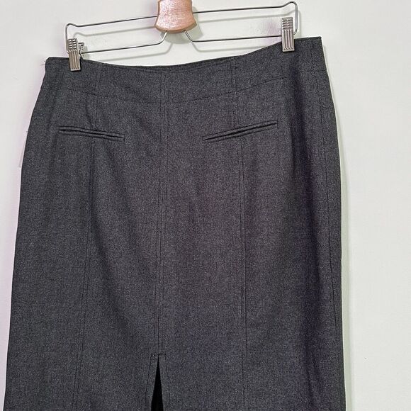 Atelier Luxe Pencil Skirt 14 Tweed Knit Gray Side Zip Career Work Classic NEW - Picture 9 of 11